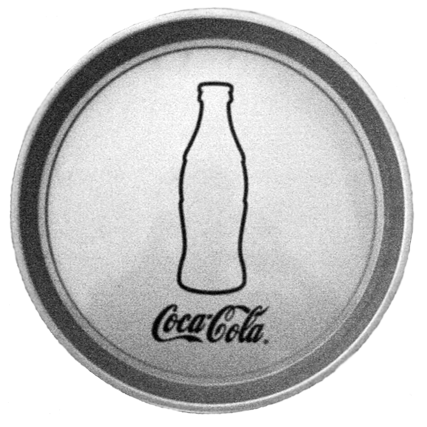 Dienblad Coca Cola (zilvergrijs)
